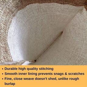 img 1 attached to 🎩 Burlap Drawstring Wedding Jewelry Pouches - Retail Fixtures & Equipment for Stores