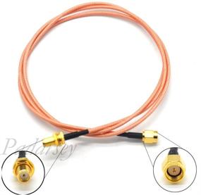 img 1 attached to Padarsey 200cm FPV Antenna Extension Cable with SMA Female to SMA Male Adapter