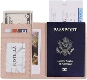 img 3 attached to 🔒 Enhanced Security: Jnjstella Genuine Blocking Passport Skimming Travel Accessories and Passport Wallets