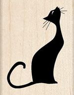 🐱 inkadinkado musical cat wood stamp for scrapbooking - 1.75'' w x 2.25'' l: a meow-sical addition to your crafting collection logo