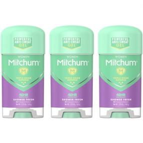 img 3 attached to 🚿 Ultimate Freshness Pack: Mitchum Women's Gel Shower Fresh Deodorant (2.25oz) - 3 Pack+