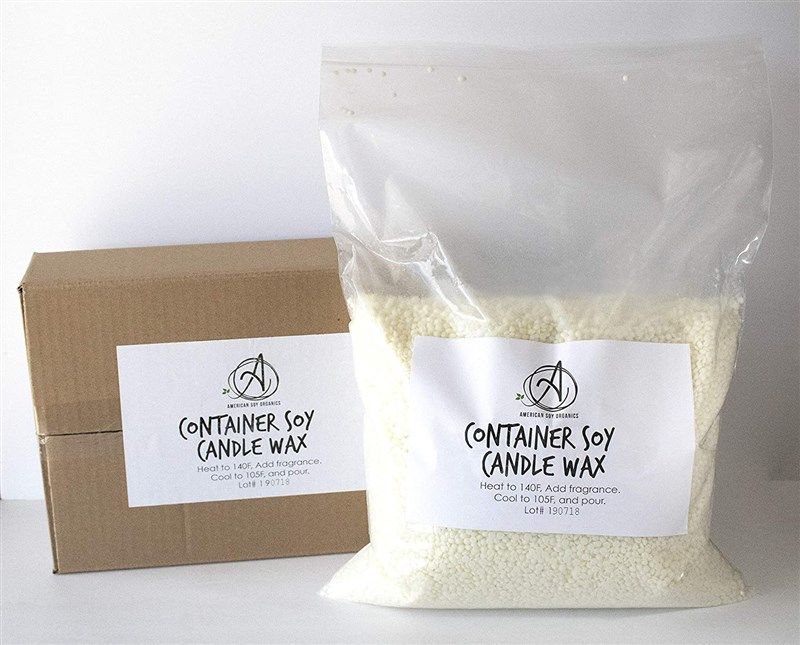 American Soy Organics - 100% Midwest Soy Container Wax Beads for Candle  Making, 25 lb Bag