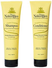 img 4 attached to The Naked Bee Orange Blossom Honey Shampoo and Conditioner Set - 2 Bottles, 10 oz each