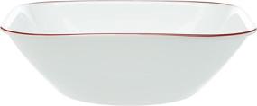 img 1 attached to Stunning CORELLE Square Kyoto 🍽️ Leaves Set: 16 Pc Elegant Dinnerware Collection