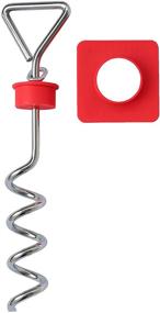 img 4 attached to Felix &amp; Fido Mighty-Stake: Heavy Duty Dog Tie Out Stake with Unmatched Stability! 10MM Steel for the Ultimate Endurance - Your Last Tie Out Solution!