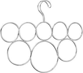 img 4 attached to 🧣 Metal 8-Loop Scarf Hanger - iDesign Classico for Closet Organization, No Snag Holder for Scarves, Ties, Shawls, Pashminas, Belts, Accessories, Clothes - Chrome, 13.13" x .5" x 1.25