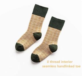 img 1 attached to 🧦 Premium Seamless Toddler Crew Socks: Vintage Style Kids Socks for Girls & Boys - Ideal for All Seasons