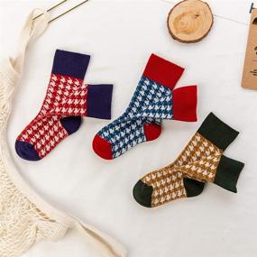 img 3 attached to 🧦 Premium Seamless Toddler Crew Socks: Vintage Style Kids Socks for Girls & Boys - Ideal for All Seasons