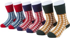 img 4 attached to 🧦 Premium Seamless Toddler Crew Socks: Vintage Style Kids Socks for Girls & Boys - Ideal for All Seasons