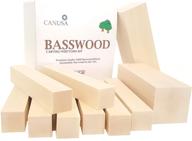 enhance your carving skills with canusa brand wisconsin basswood carving kit: perfect for beginners and experts. includes two large carving blocks and eight small blocks. logo