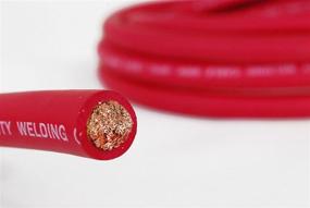 img 2 attached to 🔌 TEMCo WC0034 - 5ft 1/0 Gauge AWG Welding Lead & Car Battery Cable - Red Copper Wire, Made in USA: High-Quality Welding and Car Battery Cable for Reliable Power Transfer