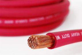 img 1 attached to 🔌 TEMCo WC0034 - 5ft 1/0 Gauge AWG Welding Lead & Car Battery Cable - Red Copper Wire, Made in USA: High-Quality Welding and Car Battery Cable for Reliable Power Transfer