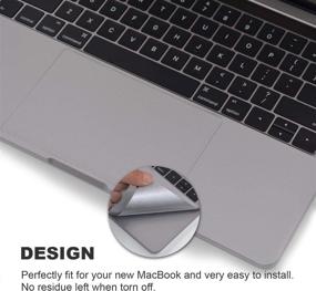 img 3 attached to 🖥️ Palm Rest Cover Skin with Trackpad Protector for MacBook Pro 13 Inch A2159 A1706 A1708 A1989, 2019 2018 2017 2016 Released - Space Gray