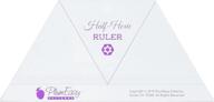 streamline your quilting with plumeasy patterns half-hexie ruler logo