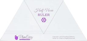 img 1 attached to Streamline Your Quilting with PlumEasy Patterns Half-Hexie Ruler
