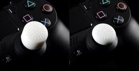 img 3 attached to 8-Piece Analog Controller Gamepad Thumb Stick Grips with Antislip Thumbsticks for PS5, PS4, PS3, Switch Pro, Xbox One, Xbox 360, Wii U, and PS2 Controllers - White