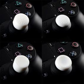 img 1 attached to 8-Piece Analog Controller Gamepad Thumb Stick Grips with Antislip Thumbsticks for PS5, PS4, PS3, Switch Pro, Xbox One, Xbox 360, Wii U, and PS2 Controllers - White