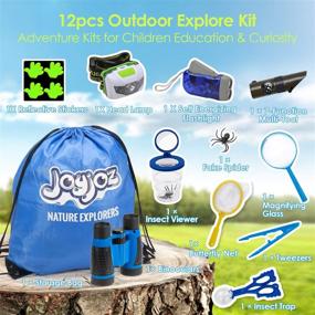 img 3 attached to 🔍 Enhance Your Outdoor Adventure with Joyjoz Adventure Binoculars Flashlight Magnifying Set