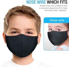 img 2 attached to 👶 Maxboost Fabric Kid Face Mask: Ultimate Protection and Comfort for Your Little Ones