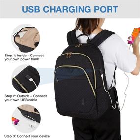 img 1 attached to 🔌 Convenient Charging Business Backpacks: Bagsmart Backpacks with Charging Feature