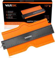 🛠️ varsk contour gauge duplicator 10 inch with lock - shape duplicator profile gauge tool for woodworking, carpentry, flooring - ideal christmas gift for men, diy enthusiasts, handymen logo