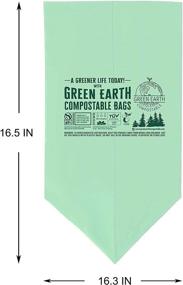 img 1 attached to 🌿 Green Earth Compostable Biodegradable Kitchen Food Scrap Waste Bags - 2.6 Gallon (10 Liter), 100-Count