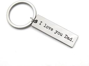 img 3 attached to 🔑 Fathers Father Always Little Keychain: A Sentimental Keepsake for Doting Dads