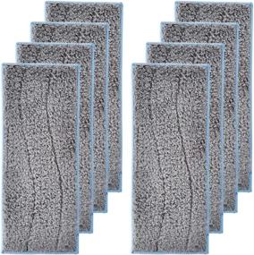 img 4 attached to 🧹 LesinaVac 8 Pack: Washable & Reusable Wet Mopping Pads for iRobot Braava Jet M6 (6110) (6112) Robot Mop