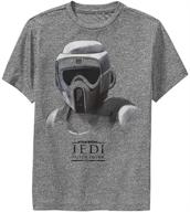 👕 charcoal heather star wars t shirt: stylish boys' clothing for tops, tees & shirts logo