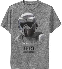 img 1 attached to 👕 Charcoal Heather Star Wars T Shirt: Stylish Boys' Clothing for Tops, Tees & Shirts