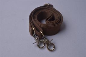 img 1 attached to 👜 Премиумный коричневый ремешок для сумки - Wento 31''-57'' Плечевой перекрестный заменитель для кошельков, ремни из канвы для кросс-боди сумок WTD34.