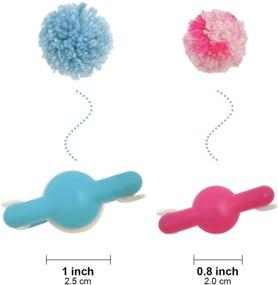 img 2 attached to 🧶 Wool Queen Pom-Pom Maker Set - 6 Sizes Pompom Maker Tools for Fluff Ball Weaving DIY Wool Yarn Knitting Craft Projects - Ideal for Kids and Adults