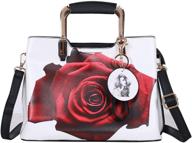 qiayime women's fashion shoulder purses handbags 👜 pu leather satchel tote crossbody bag with top handle logo