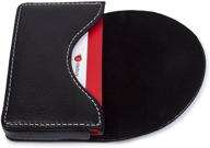 leather business holder wallet magnetic logo