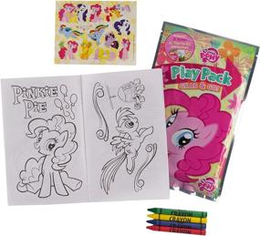 img 1 attached to 🌈 Яркие веселые игры с пакетами My Little Pony: 15 распространяемых благодарностей для детей - раскрашивание, карандаши и наклейки.