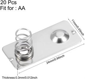 img 2 attached to ⚡️ Nickeling Plate 24mmx11mm for AA Battery Positive to Negative Conversion - Pack of 20