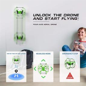 img 1 attached to 🚁 Fcoreey Mini Drone for Kids Beginners, RC Drone with Dual-mode Flying Ball - Ground and Flying Modes, Mini Aircraft Quadcopter with Remote Controller for Boys Girls Gifts Toys Indoor Outdoor