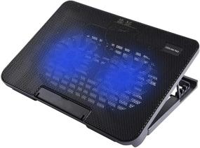 img 4 attached to Adjustable Ergonomi Pad Laptop Portable Design Black