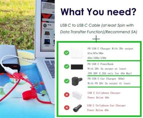 img 3 attached to 🔌 Fast Charging Solution for Mac Book Air Pro: Female PD USB C to T Tip Magnetic 5Pin Charge Cable Adapter (45W 60W) - A1436 A1465 A1466 (After 2012 Year)