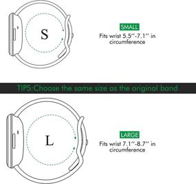 img 1 attached to 🌊 Водонепроницаемые запасные ремешки EUCARLOS - мягкий регулируемый спортивный ремешок для часов для мужчин и женщин (маленький, красный) - совместим с Fitbit Versa 3 / Fitbit Sense.
