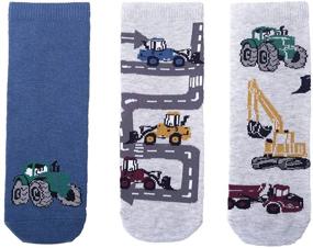 img 1 attached to 🧦 Get Your Boys Ready for the Road with Maiwa's Cotton Car Socks - 3 Pack