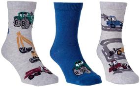 img 2 attached to 🧦 Get Your Boys Ready for the Road with Maiwa's Cotton Car Socks - 3 Pack