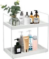 🧼 bathroom countertop organizer: 2 tier shelf for skincare, perfume, and cosmetics storage logo