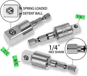 img 1 attached to Rotatable Universal Socket Screwdriver Adapter