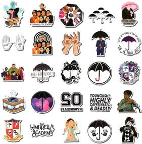 img 3 attached to The Umbrella Academy Stickers: 50Pcs TV Show Comic Decal Vinyl Waterproof Stickers for Hydro Flask, Laptop, Water Bottle - Perfect Gift for Kids & Adults