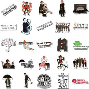 img 2 attached to The Umbrella Academy Stickers: 50Pcs TV Show Comic Decal Vinyl Waterproof Stickers for Hydro Flask, Laptop, Water Bottle - Perfect Gift for Kids & Adults