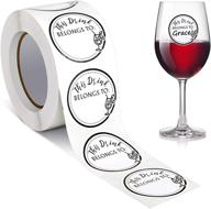 zonon 600 pieces drink markers stickers: festive blank labels for party cups, weddings, and christmas drinks logo