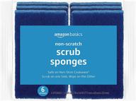 🧽 non-scratch sponges by amazon basics - 6-pack for gentle cleaning logo