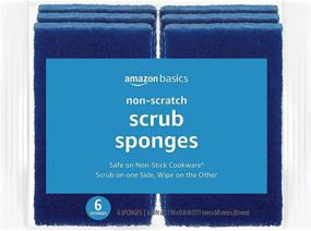 img 4 attached to 🧽 Non-Scratch Sponges by Amazon Basics - 6-Pack for Gentle Cleaning