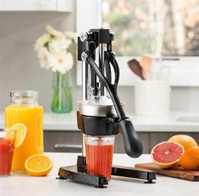 img 3 attached to 🍊 Gourmia GMJ9970 Large Citrus Juicer – Commercial Grade Press Orange, Grapefruit and Lemon – Extracts Maximum Juice – Heavy Duty Cast Iron Base and Handle - Non Skid Suction Foot Base